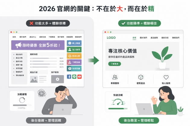 2026 數位轉型實戰 為什麼你的官網不該像「百貨公司」？從 活動照片